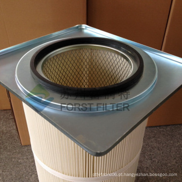 FORST Zhangjiagang Quadrado Flange Filtro Cartucho Com Poliéster